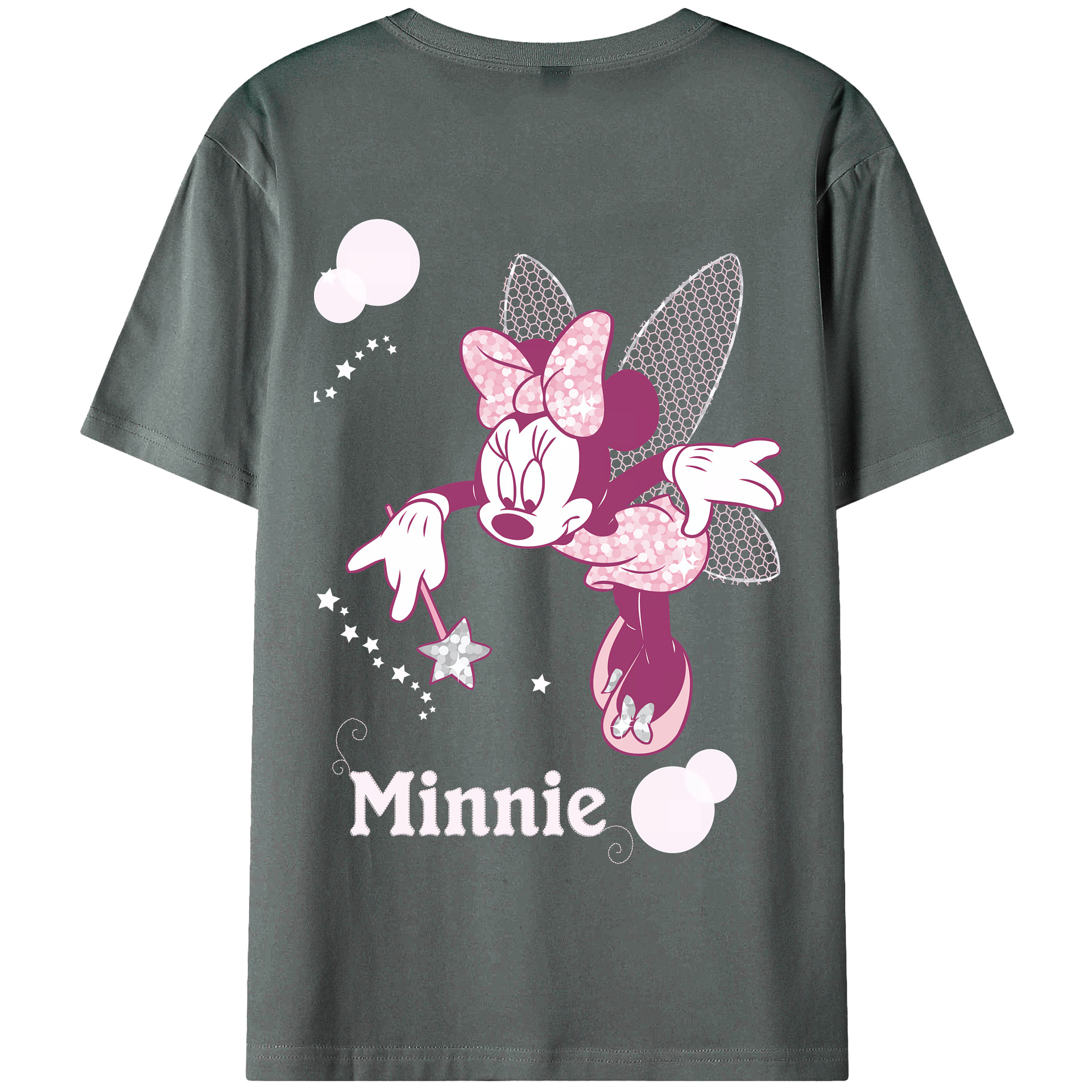 （画像用） ミッキーマウス Mickey Mouse 綿100％半袖Tシャツ（背面プリント）